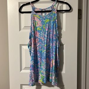 Lilly Pulitzer ruffle tank